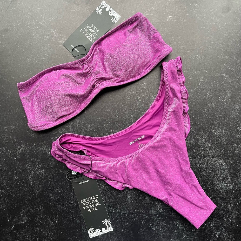 NWT Blackbough Palmo/Candice Bikini in Hollyhock Shimmer